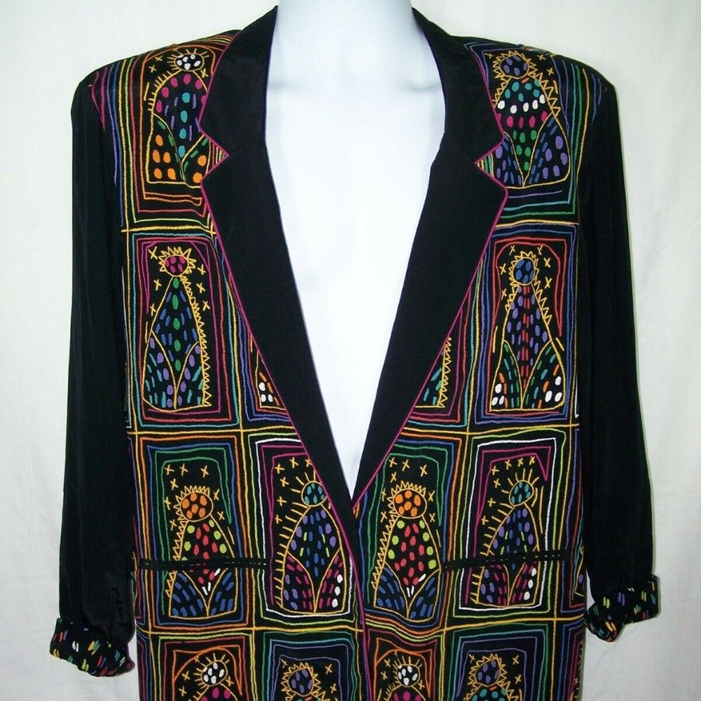 Vtg Platinum by Dorothy Schoelen Oversized Jacket